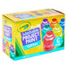 A box of Crayola Washable Glitter Paint bottles in assorted colors.