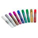 A set of Crayola glitter glue sticks in assorted colors with fiery flecks.