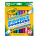Crayola 588310 Double Doodlers 10-Count Assorted Color Dual-Ended Washable Markers