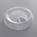 A clear plastic Fabri-Kal lid with a sipping hole.