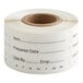 A roll of 250 white paper Cambro StoreSafe dissolvable labels with black text that reads "Prepared Date"