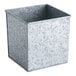An American Metalcraft galvanized metal rectangular utensil holder.