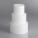 A white Baker's Mark foam cake dummy cylinder.
