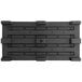 A black rectangular Regency display base with holes for the handle.