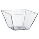 Solia PS58003 Emerald 2 oz. Clear Square Plastic Dish - 1200/Case
