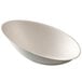 A Solia Cocoon sugarcane pulp bowl with a small rim on a white background.
