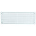 A white metal grid with rectangular bars.