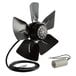 An Avantco black fan with black cable and wires.