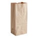 A close-up of a Duro tall brown paper bag.