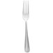 A Libbey stainless steel dinner fork with a silver handle.