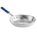 A Vollrath Wear-Ever aluminum frying pan with a blue handle.