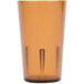 A brown plastic Cambro tumbler.