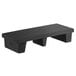 A black rectangular plastic display base with two legs.