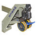 A Wesco Industrial Products pallet truck wheel.