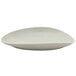 A Front of the House Tides porcelain oval coupe plate in white.