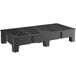 A black plastic Regency dunnage rack with a slotted top.