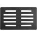 a black and white rectangular object with white lines