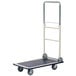 A Wesco steel telefolding platform truck with a handle.