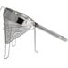 A stainless steel Choice 8" Fine China Cap Strainer with a handle.
