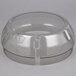 a clear plastic bowl with a clear lid