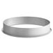 A round stainless steel rim.