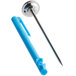 A Taylor 6065N blue plastic and metal pocket probe thermometer.