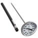 A Comark pocket probe thermometer with a temperature gauge.