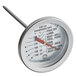 A Comark EMT2K meat thermometer with a red and white dial.