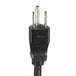 The black power cord with a white plug for a Bunn hot beverage dispenser.