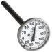 A Comark pocket probe thermometer with a black handle and white background.