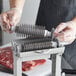 a blurry image of a meat