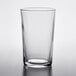 A clear Duralex glass tumbler.