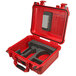 A red Philips hard case with a black handle for HeartStart AEDs.