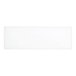 A white rectangular porcelain flat plate measuring 12 inches by 4 inches.