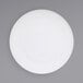 A white Front of the House Canvas round porcelain plate.