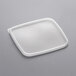 a white plastic container on a gray background