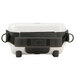 A white and black semi-rigid case with a strap for a Physio-Control LIFEPAK CR2 AED.