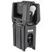 A black plastic Cambro handwash station with a water dispenser and paper towel dispenser.
