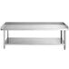 A Regency stainless steel equipment stand with undershelf.