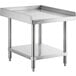 A Regency stainless steel equipment stand with undershelf.