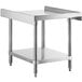 A Regency stainless steel equipment stand with undershelf.