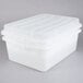 a white plastic container with lid