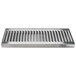 Micro Matic DP-120D 12 inch Stainless Steel Surface Mount Drip Tray with 1/2 inch ID Drain