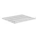 A white wire top shelf designed for Avantco DLC82 Series deli cases, measuring 24 1/2 inches by 20 1/2 inches.