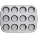 a close-up of a muffin pan