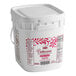 A white Rich's Bettercreme Perfect Finish Vanilla Whipped Icing bucket with a lid.