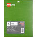 a green package with white text and symbols