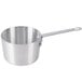 A Vollrath Arkadia aluminum saucepan with a handle.