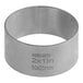 A stainless steel round cake ring mold with the words "SSRD-2010" on it.