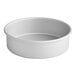 A white round Fat Daddio's cake pan.